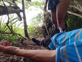 Sex with My Beautiful, Busty Stepdaughter in the Jungle