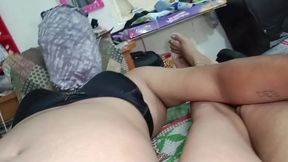 My Desi Lesbian Wife Has Sex For The First Time With Friend Wearing Strap on Dildo