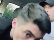 Daniel suck’s Jack cock in car outdoor