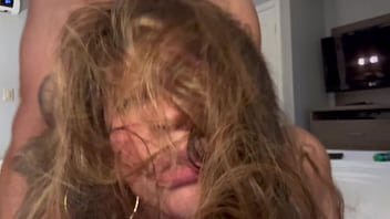 Rough ass spanking for big booty Latina, watch her eyes roll back with pleasure