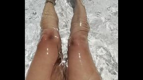 Bikini Bliss: Teasing in Shallow Waters