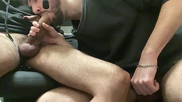 watching porn and sucking dick