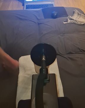 Hot twink doggy hard fuck by sexmachine with enormous dildo