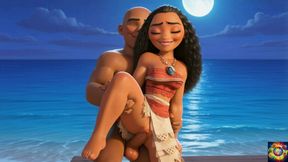 Moana's Playful Romance - AI Animation ASMR