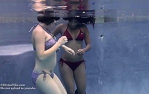 Girls underwater