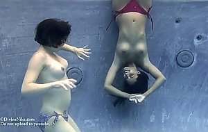 Girls underwater
