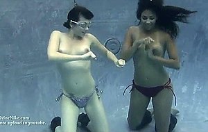 Girls underwater