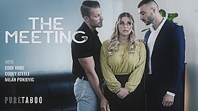 Codey Steele, Milan Ponjevic And Codi Vore In The Meeting