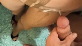 Teasing Her Shoes on Your Dick (MP4)