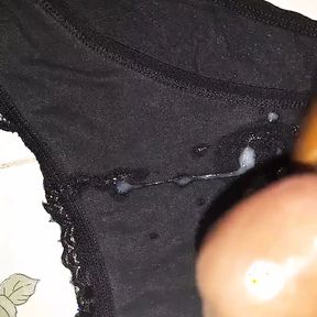 Cumshot on her panties Scene 5