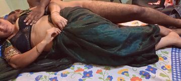 Blue Saree Stepaunty Sex