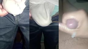 pantalones orinados con panal de tela y un dia lleno de delicia y pajas