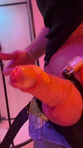 Sub Puppy Explodes Cum After Release of His Chastity Cage