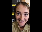 LEAKED! Slutty uHaul Storage Sex! Fucking a Customer Still in Uniform, Redhead, PAWG