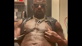 Black Muscle Leather and Rubber Cum Preview