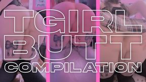 Trans Girl Butt Compilation (25-in-1 Ass Worship and Cock Milking Clips)