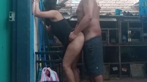 Indian Stepmother Was Washing Clothes, I Couldn't Unsee Her Delicious Ass and I Secretly Fucked Her