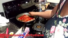 Dirty Diana has a cooking fetish