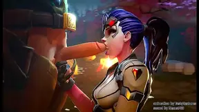 Widowmaker Tempts McCree with Seductive Blowjob in Steamy Overwatch Fantasy