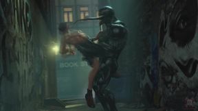 Venom x Deadpool huge cock animated gay public creampie