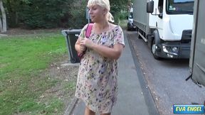 eva engel: truck driver fucks me bareback on a parking lot