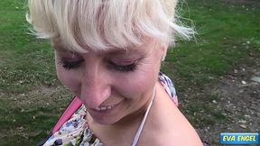 eva engel: truck driver fucks me bareback on a parking lot