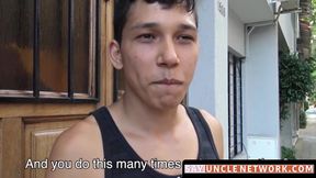SayUncleNetwork.com - Straight young Latino picked up and raw fucked hard and fast