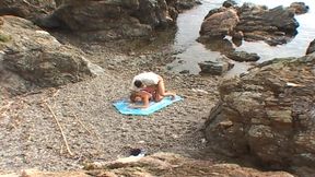 Naughty Couple Doing Anal Sex on the Beach