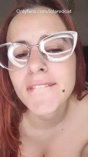 Cute girl plays with her pussy on videocall with BF