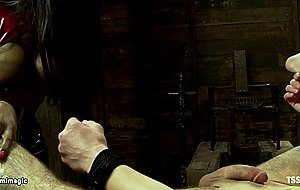 BBC shemale anal fucking slave