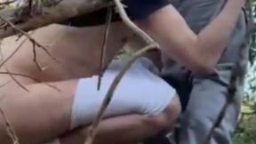i was filming myself jerking off in the woods when a cute boy came and sucked me (and rimmed too)