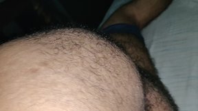 Indian gay feeling naughty at morning after waking up: bbc bear grabbing big black cock bareback spanking