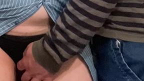 Pervert Fingers Under My Dress Fingering My Pussy
