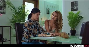 Washer Stuck Slut Grows Futa Cock DESTROYS Anal Cum Queen Gushing