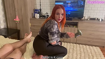 Stepmom DeylaMoon Plays Video Game And Fucks Stepson:S1E10