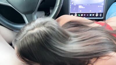 Sisi Rose and Luke Cooper share a deepthroat and swallow session with cumshot