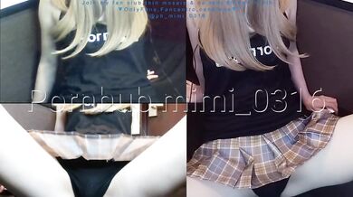 Japanese girl moaning loud solo on video call with vibrator