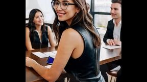 Bored Business Bitch - Part 2 - AI Illustrated Leather Porn Dream