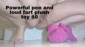 Powerful pee and loud fart plush toy 80