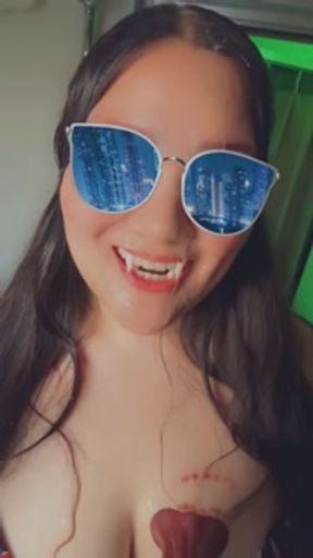 Vampire Enjoying a Facial