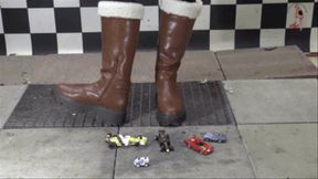 Valuable model cars under new winter Boots