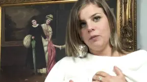 Busty slut enjoys her dildo!