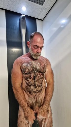 Hairy Jack Taking a Shower