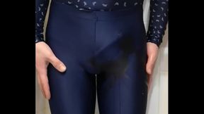 Sissy in Leggings Gets Wet and Pissed On in Steamy Shower Scene