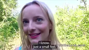 Slim Blonde Sucks Big Cock At Old Railway