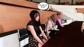two beauty bigboobs student get group sex - 3d hentai animation