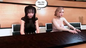 two beauty bigboobs student get group sex - 3d hentai animation