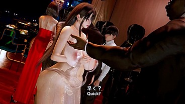 Bigboobs cheating wife threesome BBC - 3D_Animation