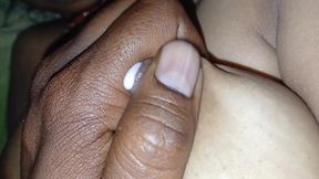 Bhabhi applied oil on her body