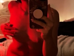 Naughty Japanese babe Ayaka Tomoda masturbates